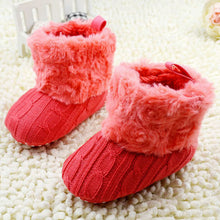 baby shoes infants crochet knit fleece boots wool snow crib shoes boy girl booties TIML66