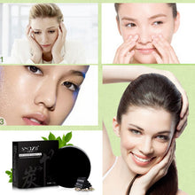 Bamboo Charcoal Handmade Soap Skin Care Treatment Natural Skin Whitening Blackhead Remover Acne Treatment Control Oil TIML66