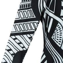 Big Discount Women Bodycon Dress Geometry Print O Neck Three Quarter Sleeve MinI Dresses Club Dress Black TIML66 TIML66