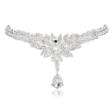 Bling Pendant Crown Headband Water Drop Rhinestone Hairband for Wedding Party Forehead Jewelry TIML66 TIML66
