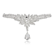 bling pendant crown headband water rhinestone hairband for wedding party forehead jewelry TIML66