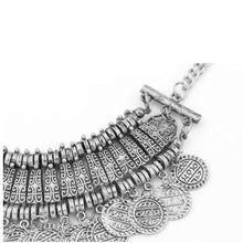 Bohemia Style Necklace Ethnic Vintage Retro Coin Tassels Necklace Choker Bib Jewelry Girl TIML66 TIML66