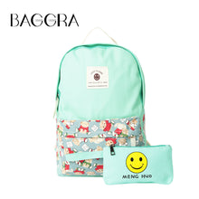 canvas women backpack big capacity travel smiley school bags for teenagers cartoon backpack for girls mochilas escolar TIML66