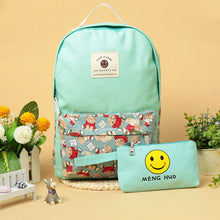 canvas women backpack big capacity travel smiley school bags for teenagers cartoon backpack for girls mochilas escolar TIML66