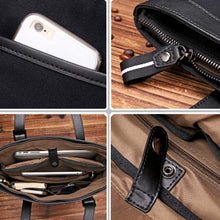 Men High-Grade Handbag Canvas PU Splice Zipper Multi-Pocket Tote Casual Business Laptop Bag Designer Bag TIML66 TIML66