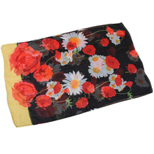 women chiffon scarf shawl special print contrastcolor soft smooth scarf long silk scarves thin pashmina ladies foulard TIML66