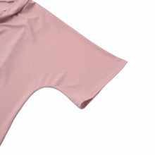 women blouse solid half batwing sleeves irregular hem split mini dress casual loose elegant tops pink party dresses TIML66