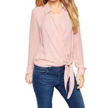 casual blouses women shirt ol bow style turn down collar elegant blouse long sleeve plus size tops women blusas femininas TIML66