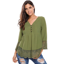 chemise femme v neck floral lace shirt women tops office shirt ladies crochet blouse blusas femininas TIML66