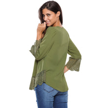 chemise femme v neck floral lace shirt women tops office shirt ladies crochet blouse blusas femininas TIML66