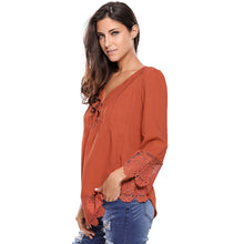 chemise femme v neck floral lace shirt women tops office shirt ladies crochet blouse blusas femininas TIML66