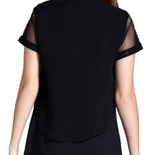 Clearance Chiffon Women Blouse Floral Print Short Sleeve Elegant Shirt Long Women Tops Black Plus Size women clothing TIML66 TIML66