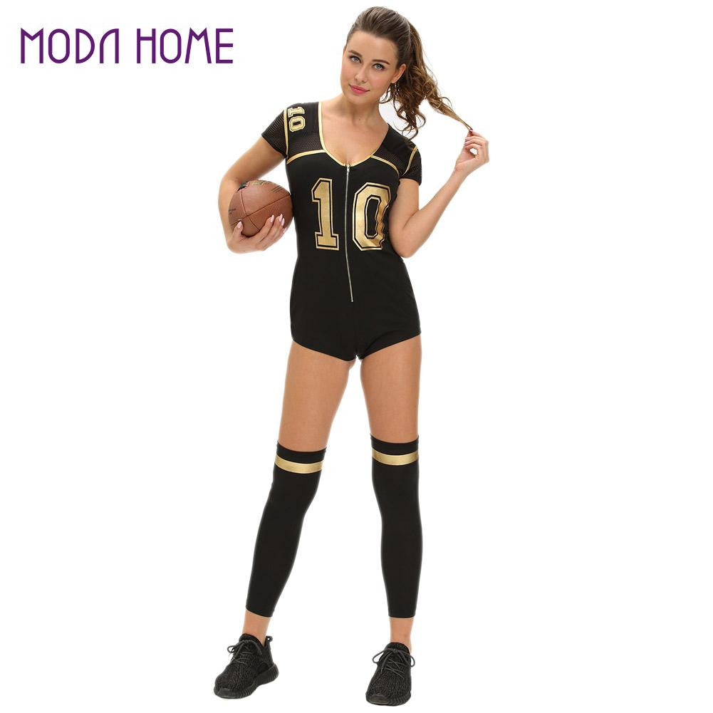 Club Football Costume Set Women Romper and Jumpsuit School Girls Sexy Uniform Cosplay Sport Clothes Lady Clothing TIML66 TIML66