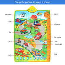 Colorful Musical Play Mats Baby Toys Learning Mat Flash Music Carpet Rug with Music Sound Educational Kids Toys 100 * 69 CM TIML66 TIML66