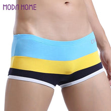 Comfortable Men Boxer Shorts U Convex Pouch Panties Sexy Striped Elastic Waist Breathable Mans Underwear Underpants TIML66 TIML66