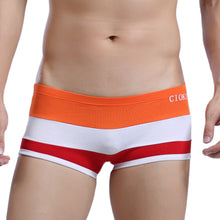 comfortable men boxer shorts u convex pouch panties sexy striped elastic waist breathable mans underwear underpants TIML66