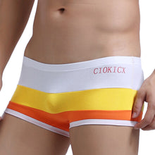 Comfortable Men Boxer Shorts U Convex Pouch Panties Sexy Striped Elastic Waist Breathable Mans Underwear Underpants TIML66 TIML66