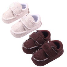 cozy baby linen crib shoes kid boy girl non slip loafers shoes 0 12m TIML66