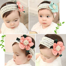 cute baby kids girls hair bands headbands bowknot flower hairclips ribbon headdress hair wear TIML66