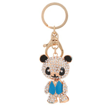 cute bear pendant key ring crystal rhinestone lovely key chain women jewelry forcar purse handbag charm decoration gift TIML66