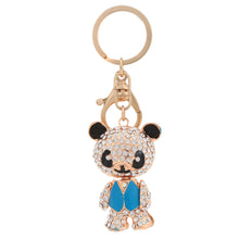 Cute Bear Pendant Key Ring Crystal Rhinestone Lovely Key Chain Women Jewelry for Car Purse Handbag Charm Decoration Gift TIML66 TIML66