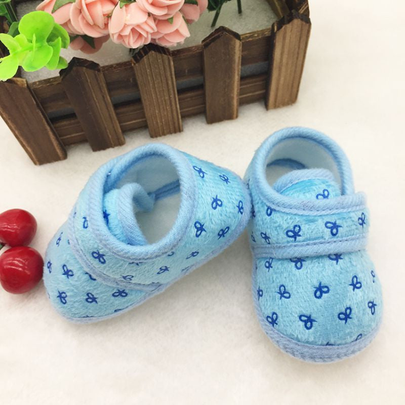 Cute Newborn Infants Kids Baby Shoes Boys Girls Cozy Cotton Soft Soled Crib Shoes First Walkers TIML66