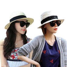 Cute Women Girls Straw Hat Solid Color Cat Lace Belt Headwear Sun Bucket Sun Hat Women Cap Beachwear CamelBeige TIML66 TIML66