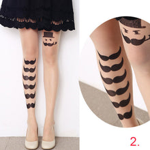 cute women sexy transparent silk stocking tattoo pantyhose woman leggings TIML66