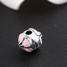 daisy enameled clip bead5 sterling silver jewelry charms beads for 3mm bracelet bangle diy beads for jewelry making TIML66