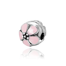 daisy enameled clip bead5 sterling silver jewelry charms beads for 3mm bracelet bangle diy beads for jewelry making TIML66
