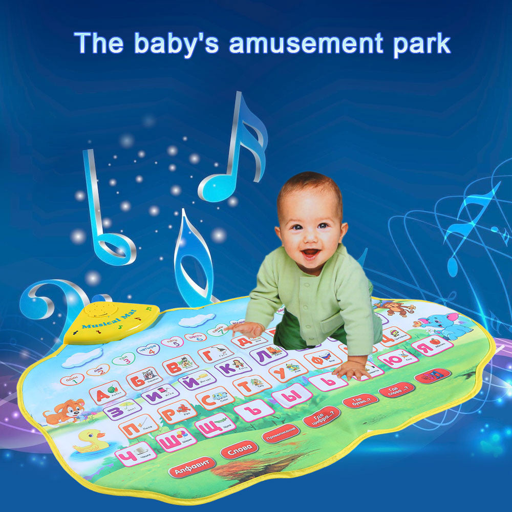 educational play mat russian alphabet music animal sounds learning baby toys play mat carpet gift children kids toys 73 4cm TIML66