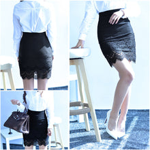 Elegant Floral Lace High Waist Bodycon Skirts Womens Sexy Stretch Office Pencil Skirt Women Short Skirt Saia Faldas XXL TIML66 TIML66