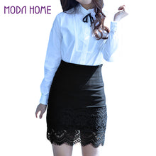 Elegant Floral Lace High Waist Bodycon Skirts Womens Sexy Stretch Office Pencil Skirt Women Short Skirt Saia Faldas XXL TIML66 TIML66