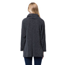 european women casual t-shirts high roll neck side zipper irregular hem t-shirts loose tees women tops knitted pullover TIML66