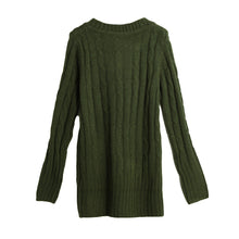 fall women sweaters and pullovers ol knitted sweater solid ribbed v neck long sleeve casual longline jumper sweater mujer TIML66