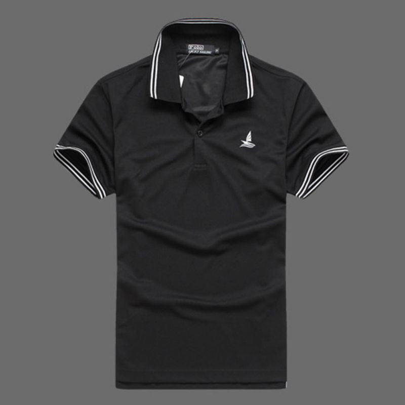 Famouse Brand Four Colors Men turn down Collar Short Sleeves Solid Pattern Casual T-Shirt  TIML66