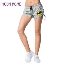 Letter Women Elastic Waist Casual Shorts Tunic Drawstring Elegant Cuff Shorts Women Feminino Batman Short TIML66 TIML66