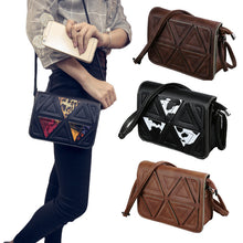 women messenger bags shoulder bags crossbody bags pu geometric flap plaid small women leather handbags clutch TIML66