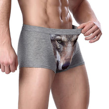 3d wolf eagle underwear men cotton boxercartoon panties ucrotch animal print shorts calzoncillos homme TIML66