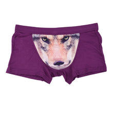 3d wolf eagle underwear men cotton boxercartoon panties ucrotch animal print shorts calzoncillos homme TIML66