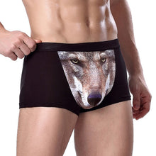 3D Wolf Eagle Underwear Men Cotton Boxer Cartoon Panties Ucrotch Animal Print Shorts Calzoncillos Homme TIML66
