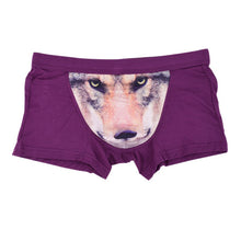 3D Wolf Eagle Underwear Men Cotton Boxer Cartoon Panties Ucrotch Animal Print Shorts Calzoncillos Homme TIML66