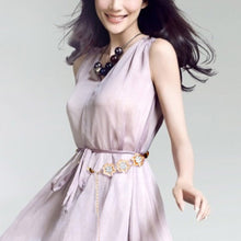 All-match Sweet Metal 3 and 5 Flowers Skirt Decorated Belly Chains Body Jewelry Chain TIML66