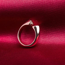 crystal heart rings roxi women wedding engagement love sweet jewelry rings rose gold plated smooth opening rings TIML66