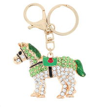 jewelry hollow out horse car key chain rhinestone animal pendant key ring couple keychain keyring 5color TIML66