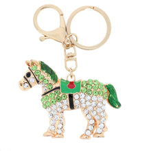 Jewelry Hollow Out Horse Car Key Chain Rhinestone Animal Pendant Key Ring Couple Keychain Keyring 5 Color TIML66 TIML66