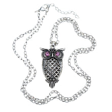 Jewelry Vintage Hollow Light Purple Eyes Owl Necklace Romacci Collar Chain Classic Animal Long Necklace  TIML66 TIML66