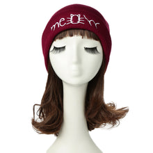 letter meow cap women casual hip hop hats knitted skullies beanie warm girls beanies bonnet femme mom hats gorro TIML66