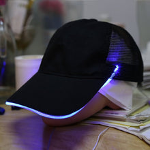 Night Fishing LED Baseball Cap Hat Light Glow Club Party Black Fabric Travel Hat Snapbacks Caps TIML66