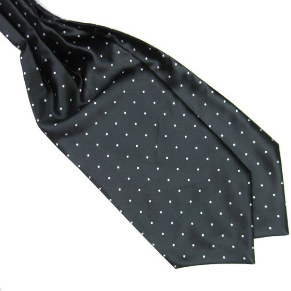 Polka Dot Men Long Silk Scarves/Cravat Ascot Ties Handkerchief Gentlemen TIML66